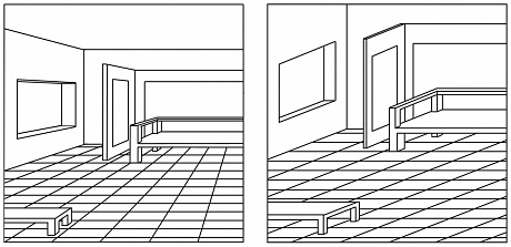 Diagrams illustrating the differences between Western and Chinese perspective